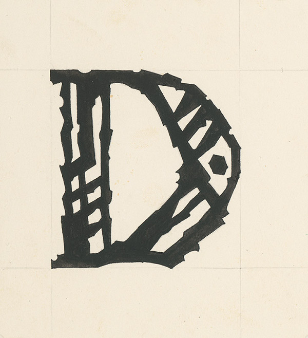 Ľudovít Fulla – Iniciála - D 