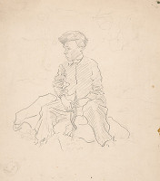 Arnold Peter Weisz-Kubínčan – Study of a Little Shepherd 