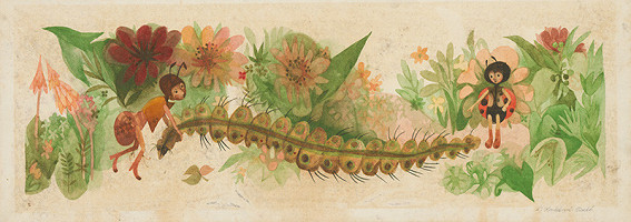 Ľuba Končeková-Veselá – 7 Illustration Meduška and her Friends 