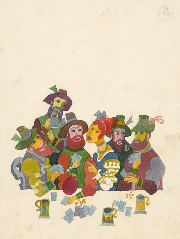 Miroslav Cipár – White Princess - Card Players 