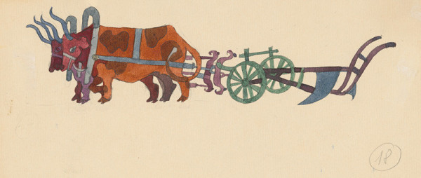 Miroslav Cipár – White Princess - Oxen with a Plough 