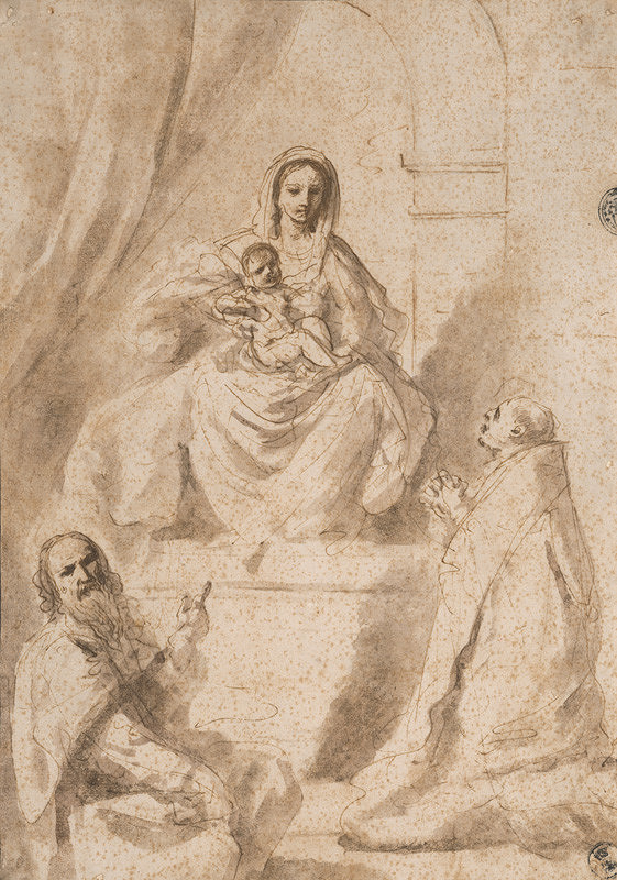 Taliansky majster zo 17. - 18. storočia, Guercino – Madona 