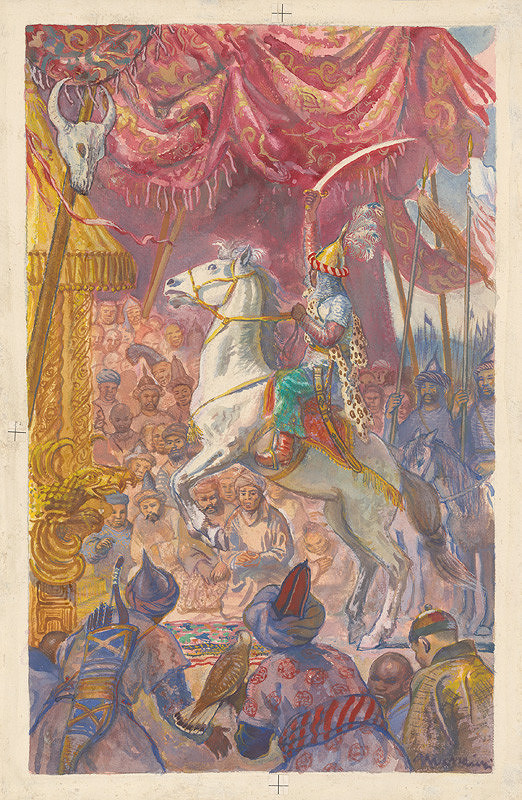 Edmund Massányi – Batu Khan 6. (Rider in a Camp) 