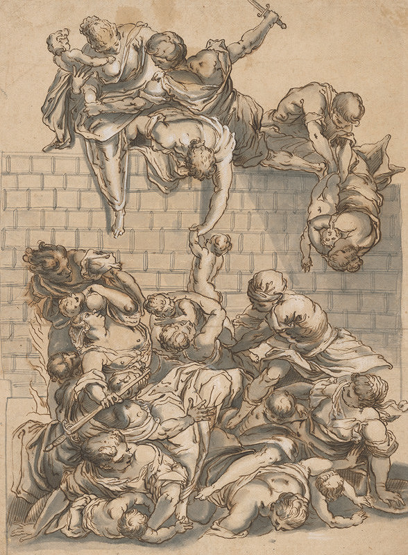Taliansky majster z 2. polovice 16. storočia – Vraždenie neviniatok