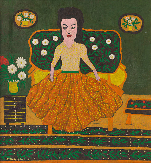 Ondrej Šteberl – Sediaca žena 