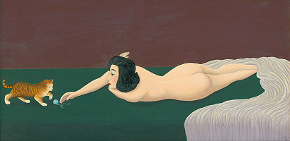 Václav Šilhán – Žena s mačkou 
