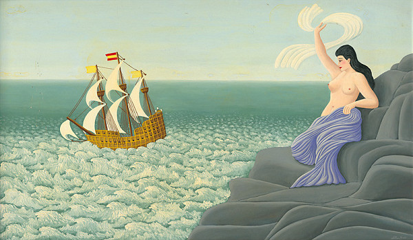 Václav Šilhán – Žena s loďou