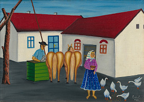 Ján Sokol – Napájanie koní 