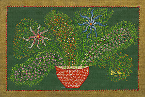 Jan Hruška – Kytica s červenou vázou 