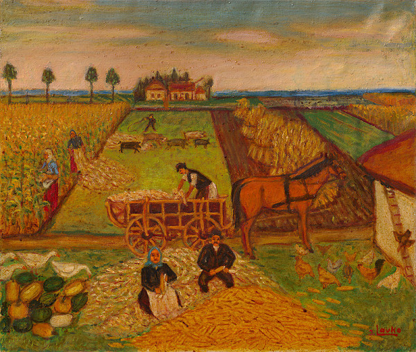 Juraj Lauko st. – Zber kukurice 