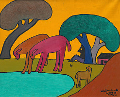 Valdomiro de Deus – Ovce na brehu rieky 