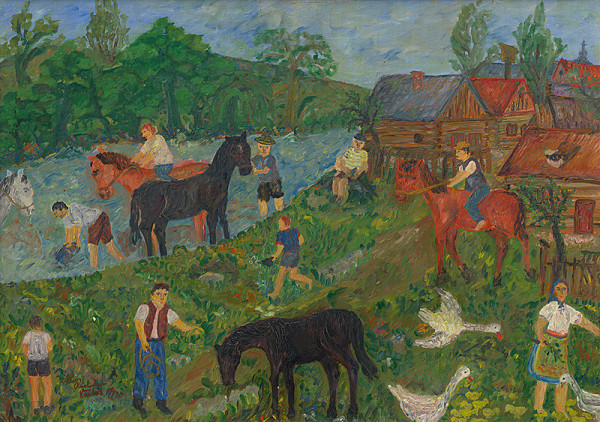 Rastislav Vrábel – Kúpanie koní