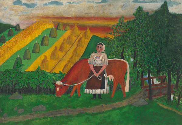Ondrej Moravčík – Žena s kravou