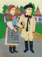 František Bláha – Krojovaný pár 