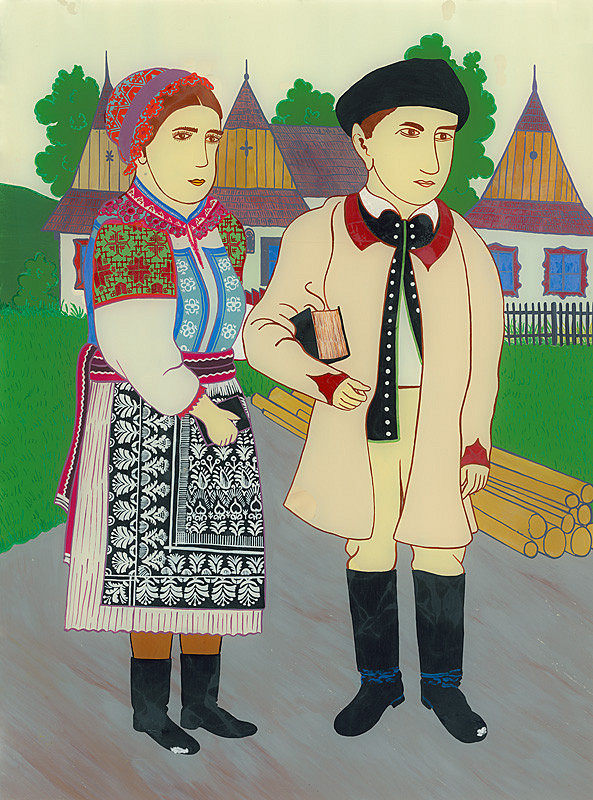 František Bláha – Krojovaný pár 