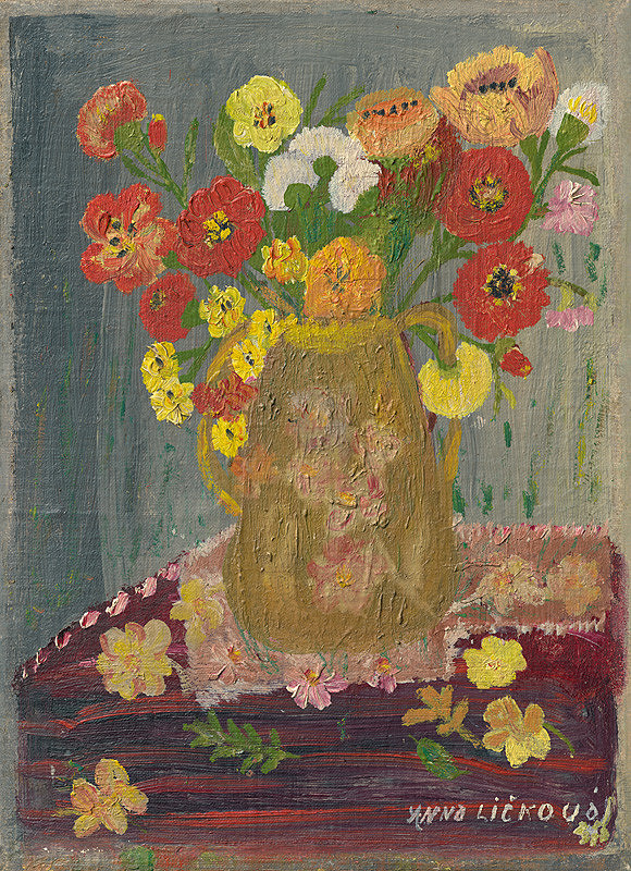 Anna Ličková – Kvety na stole