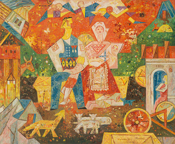 Ľudovít Fulla – Idyla slovenskej rodiny 