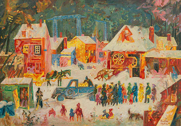 Ľudovít Fulla – Zima v starej Žiline 