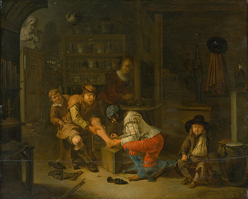 Gerrit Lundens – U ránhojiča, 1656, Slovenská národná galéria
