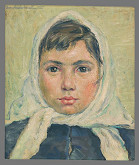 Elena Bellušová – Dievčatko v bielej šatke 