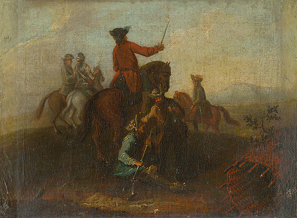 Nemecký maliar z polovice 18. storočia – Pred bitkou 