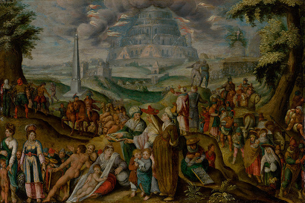 Karel van Mander I., Nizozemský maliar okolo 1600 – Zmätenie jazykov pri stavbe babylónskej veže
