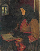 Oszkár Glatz – Old Woman Reading 