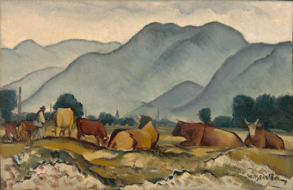 Martin Benka – Cattle Grazing 