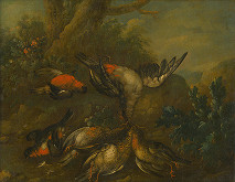 Philipp Ferdinand de Hamilton – Still Life with Dead Birds 