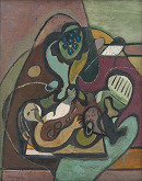 Jakub Bauernfreund – Still Life with Fruits and a Doll 