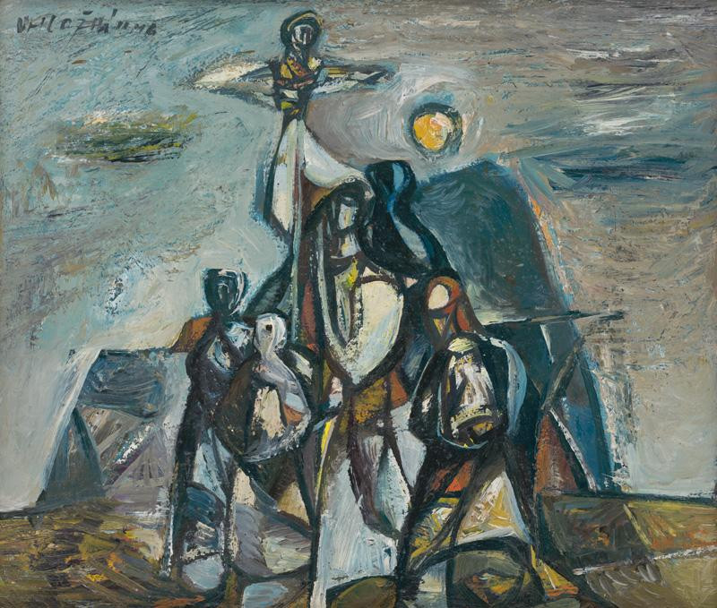 Vincent Hložník – Vynášanie moreny, 1946, Slovenská národná galéria