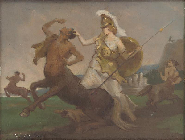 Milan Thomka Mitrovský – Palas Athenae v boji proti kentaurom