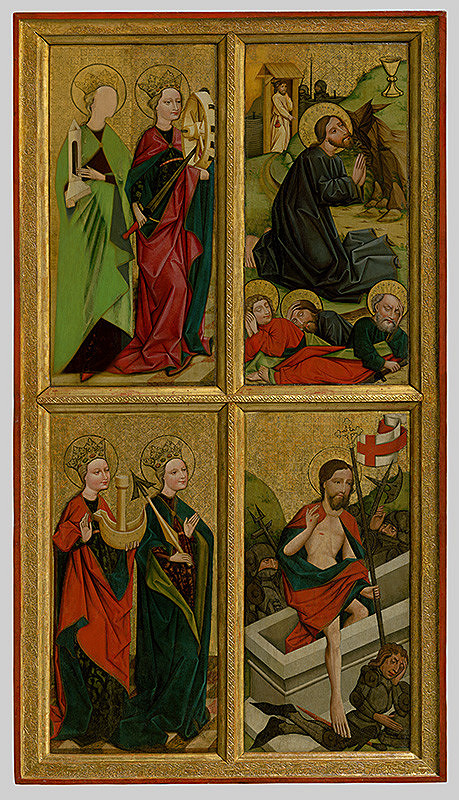 Neznámy maliar – Saint Cordula and Saint Ursula, Resurrection