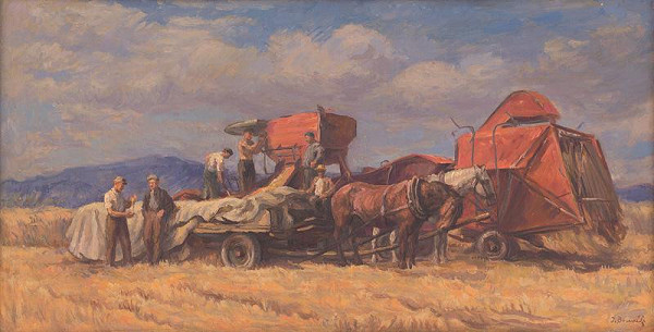 Jozef Bendík – Harvest in Co-Operative Farm in Solivar