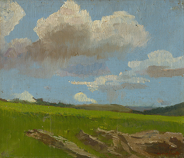 Ladislav Mednyánszky – Landscape with Clouds