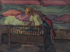 Gustáv Mallý – By a Cradle 