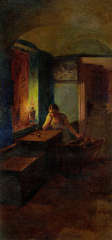 Gustáv Mallý – Over a Sick Child