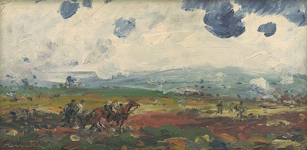 Július Nemčík – Near Habura - Sketch for the Picture 'Heroes from Habura'