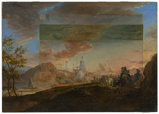 Herman van Lin – Coastal Bay with Boat 