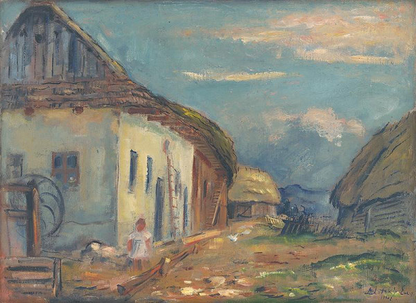 Eugen Lehotský – Courtyard in Detva 