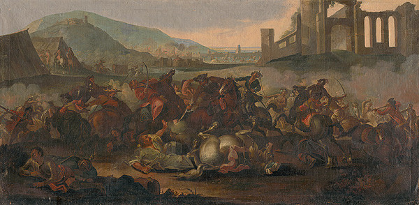Nemecký maliar z polovice 18. storočia – Výjav z tureckých vojen