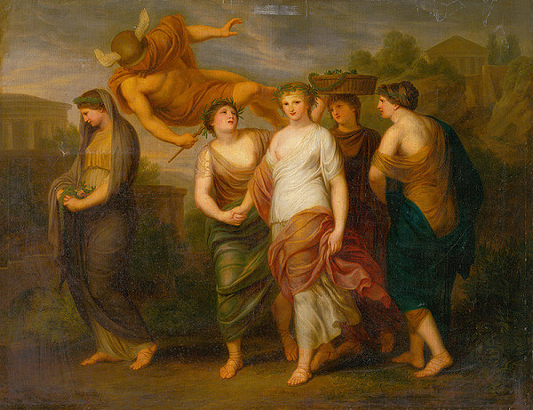 Rakúsky maliar z 19. storočia – Alegorický figurálny motív