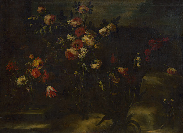 Stredoeurópsky autor z 1. polovice 18. storočia – Kvetinové zátišie