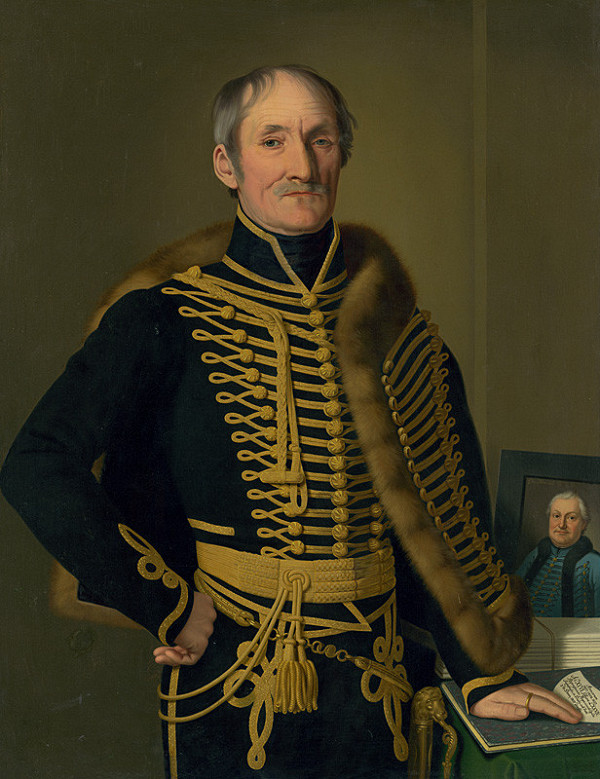 Jozef Czauczik – Administrator of 16 Spiš Towns, Baron Imrich Fischer with a Portrait of Imrich Horváth-Stansith