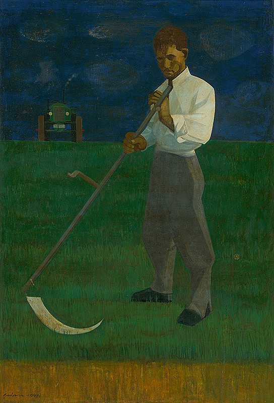 Ladislav Guderna – Scytheman and Tractor 