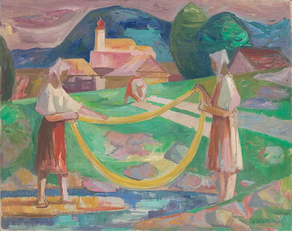 Bedrich Hoffstädter – Retting Flax III. 