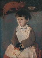 Vilma Vrbová-Kotrbová – Dievča s mačkami 