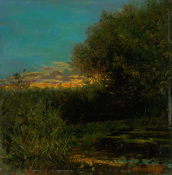 Eduard Majsch – Sunset and Tree Shade