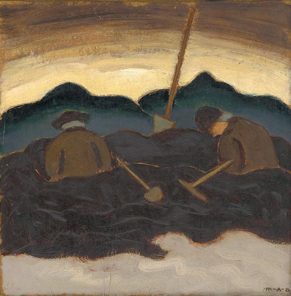 Miloš Alexander Bazovský – Štúdia k obrazu Hrobári