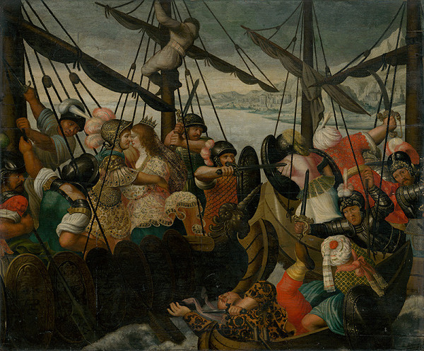 Nizozemský maliar z 2. polovice 16. storočia – Únos Heleny